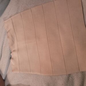 Chic Beige Bandage Skirt